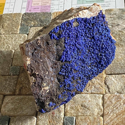 AZURITE ON MATRIX FROM MOROCCO 432g MF3959