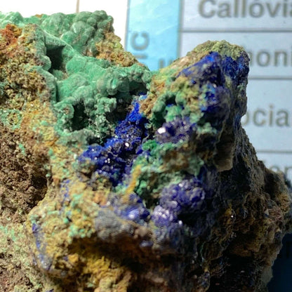 AZURITE/MALACHITE ON MATRIX FROM COPPER BELT ZAMBIA 35g. MF6316