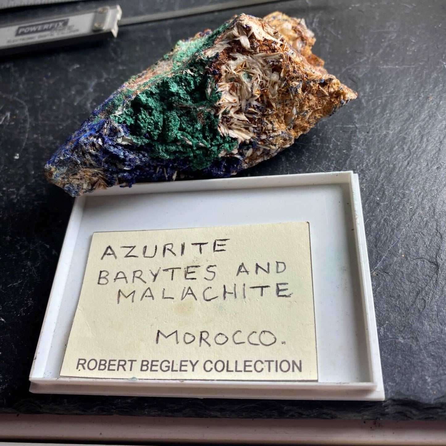 AZURITE/MALACHITE/BARYTE FROM MOROCCO 152g MF1009