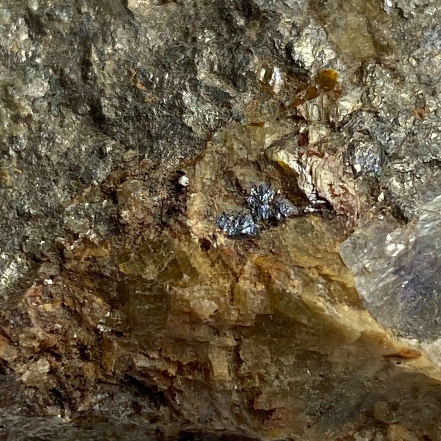 ARSENOPYRITE WITH SIDERITE FROM HINGSTON DOWN, CORNWALL. 158g MF6354