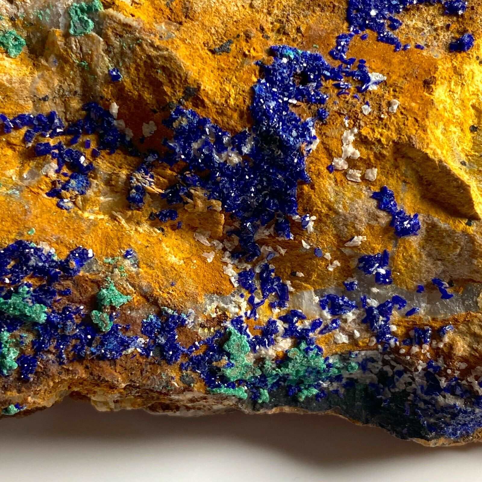 AZURITE & MALACHITE ON MATRIX FROM LIMA, PERU 242G MF9555