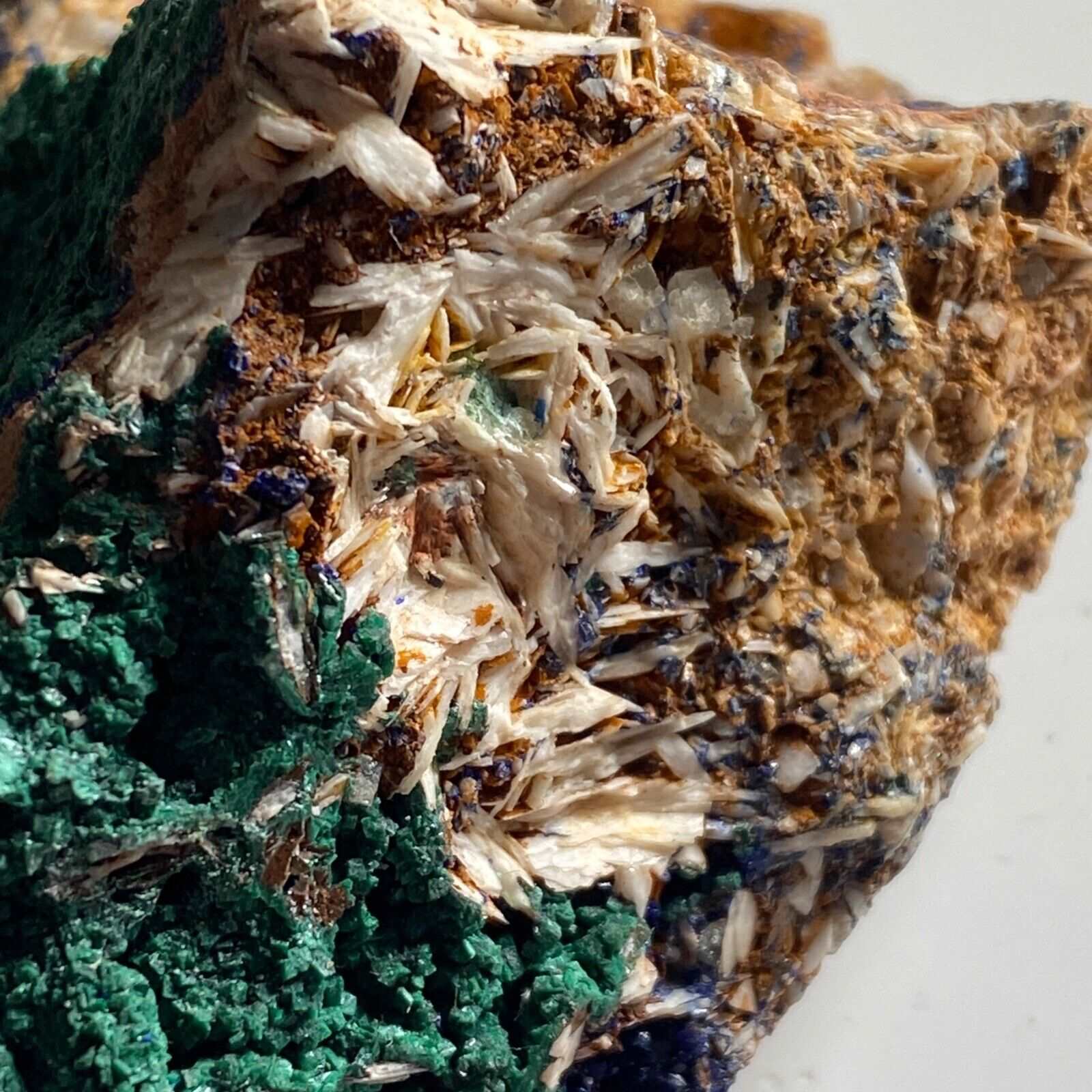 AZURITE/MALACHITE/BARYTE FROM MOROCCO 152g MF1009