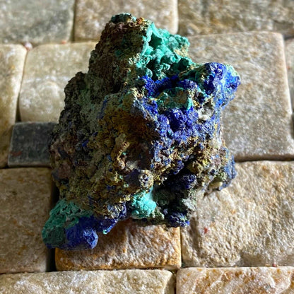 AZURITE/MALACHITE ON MATRIX FROM COPPER BELT ZAMBIA 35g. MF6316