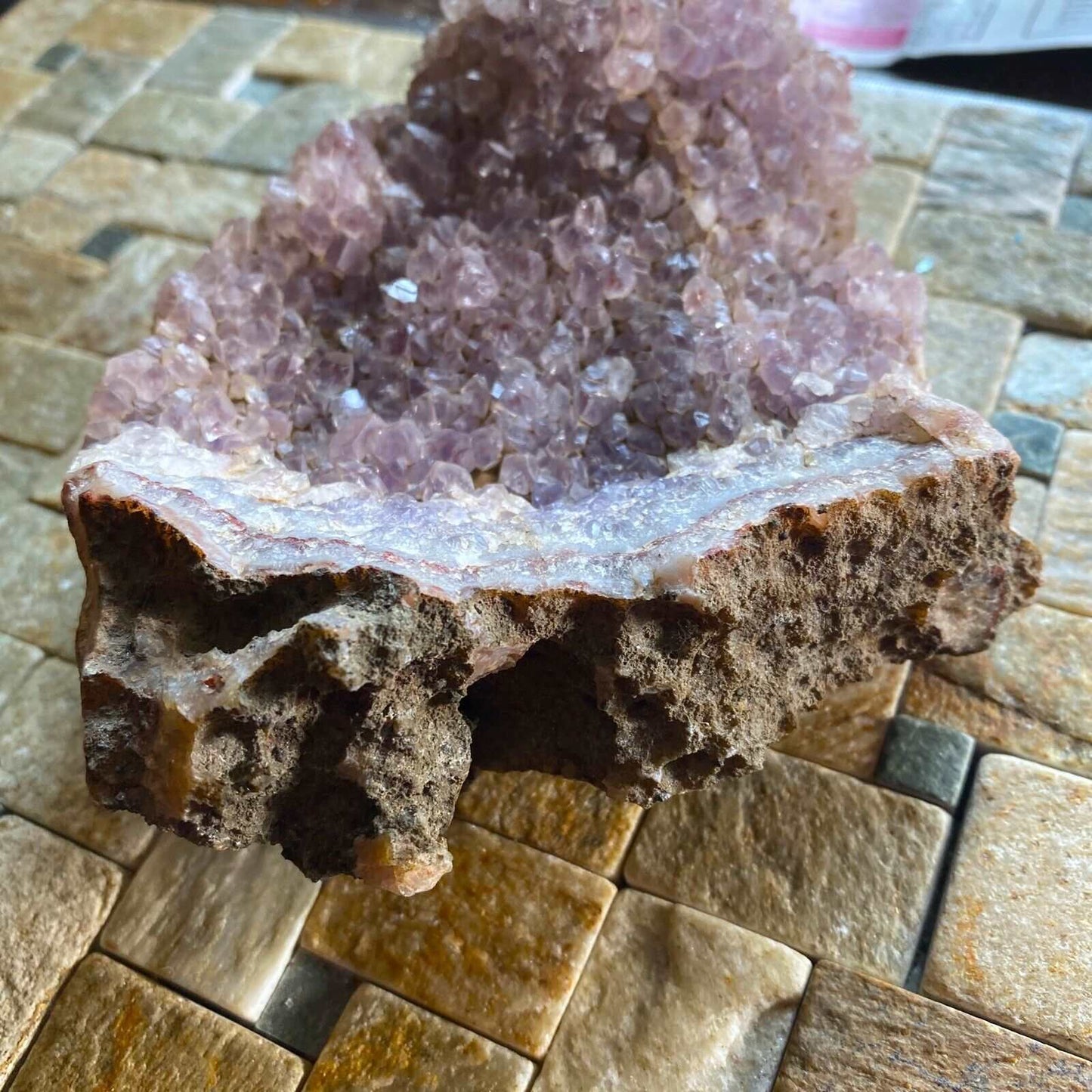 AMETHYST QUARTZ GEODE FROM BRAZIL 817g MF6776