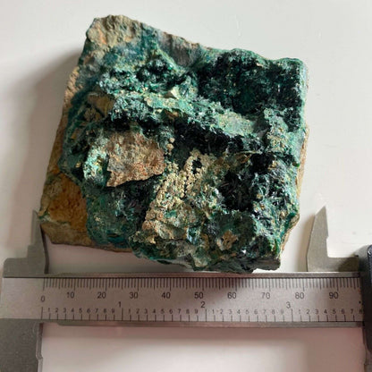 ATACAMITE WITH LIBETHENITE FROM ATACAMA, CHILE 233g MF758