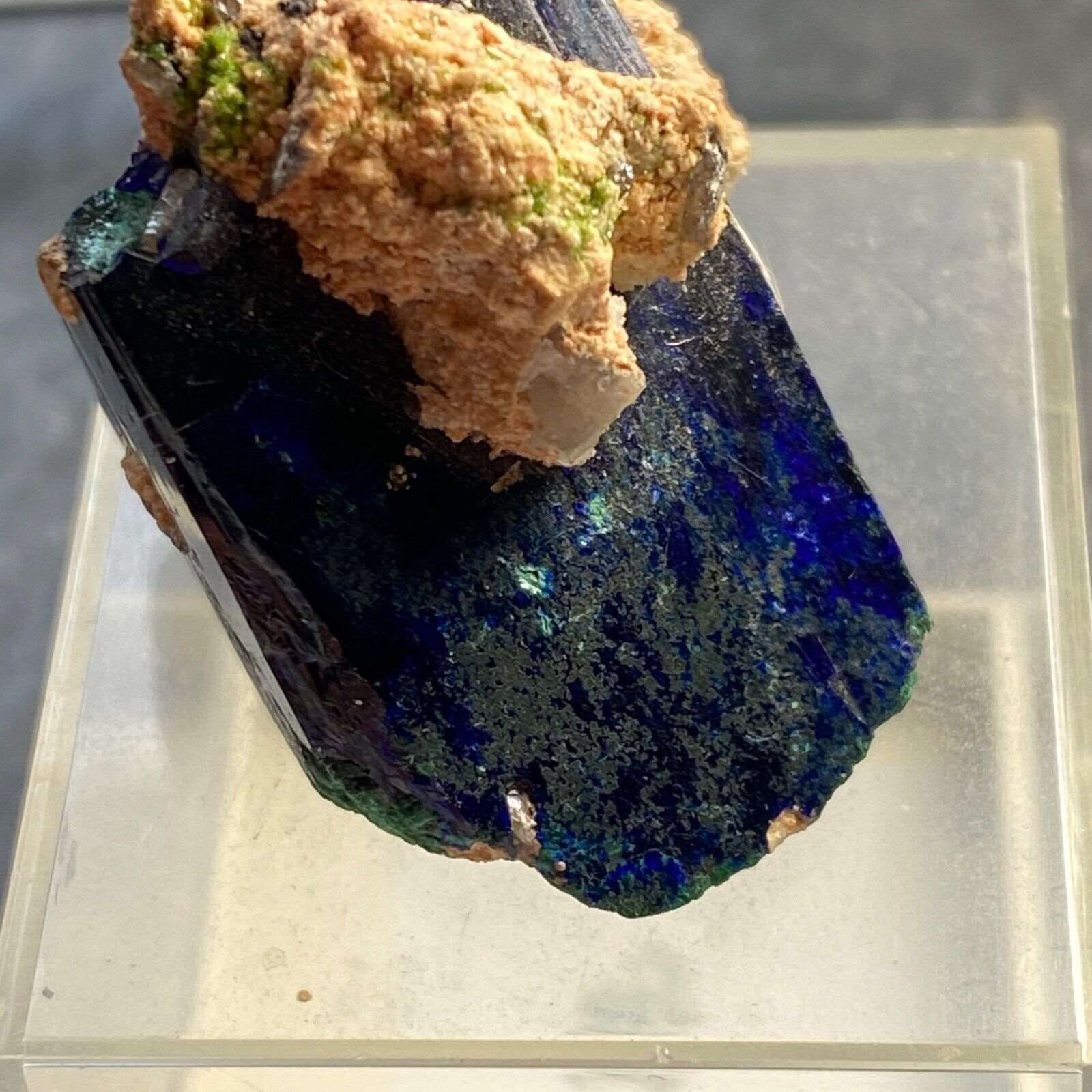 AZURITE/MALACHITE WITH CUPRIAN ADAMITE FROM TSUMEB MINE, NAMIBIA 20g MF1037