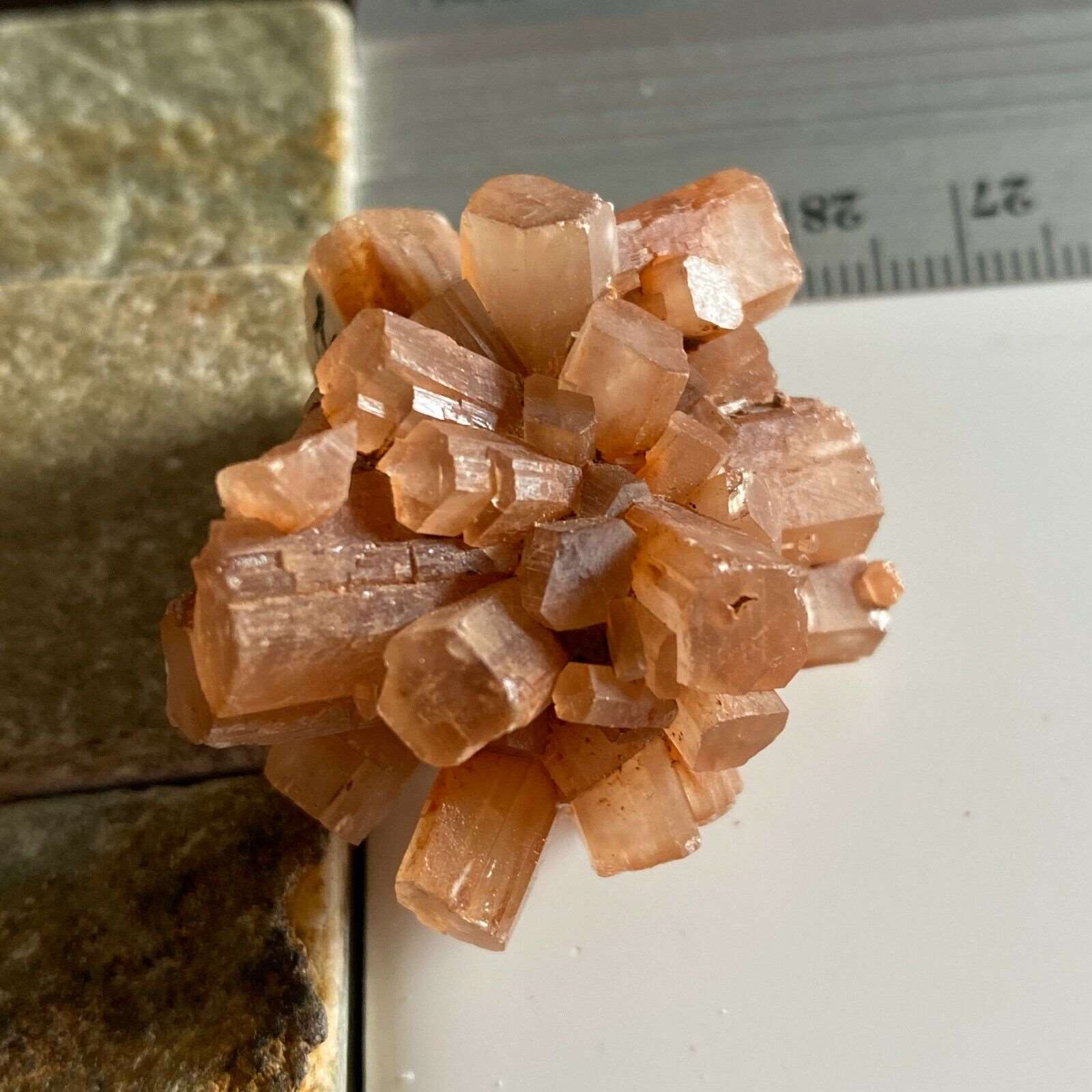 ARAGONITE CRYSTAL CLUSTER FROM TAZOUTA, MOROCCO 28g MF6499