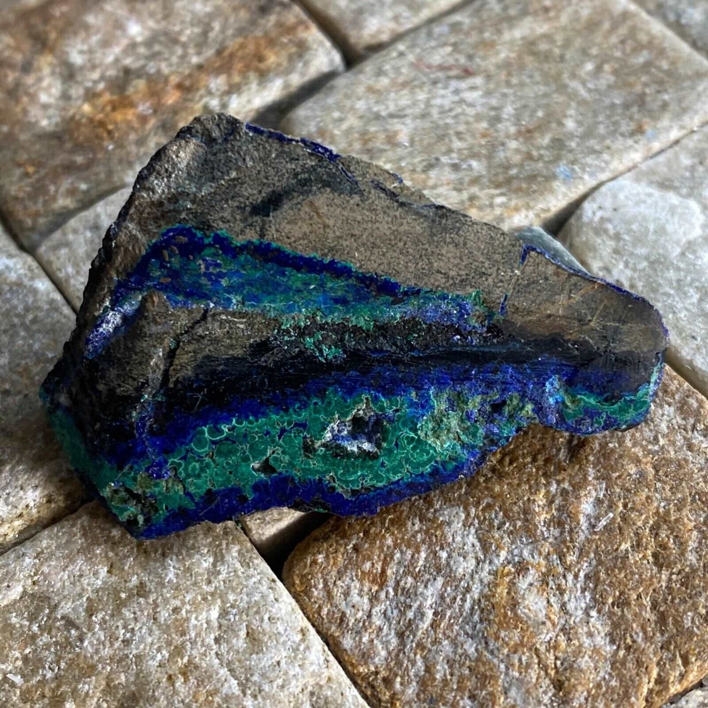 AZURITE/MALACHITE/CHALCOCITE FROM ARIZONA 15g MF616