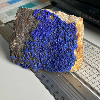 AZURITE ON MATRIX FROM MOROCCO 432g MF3959