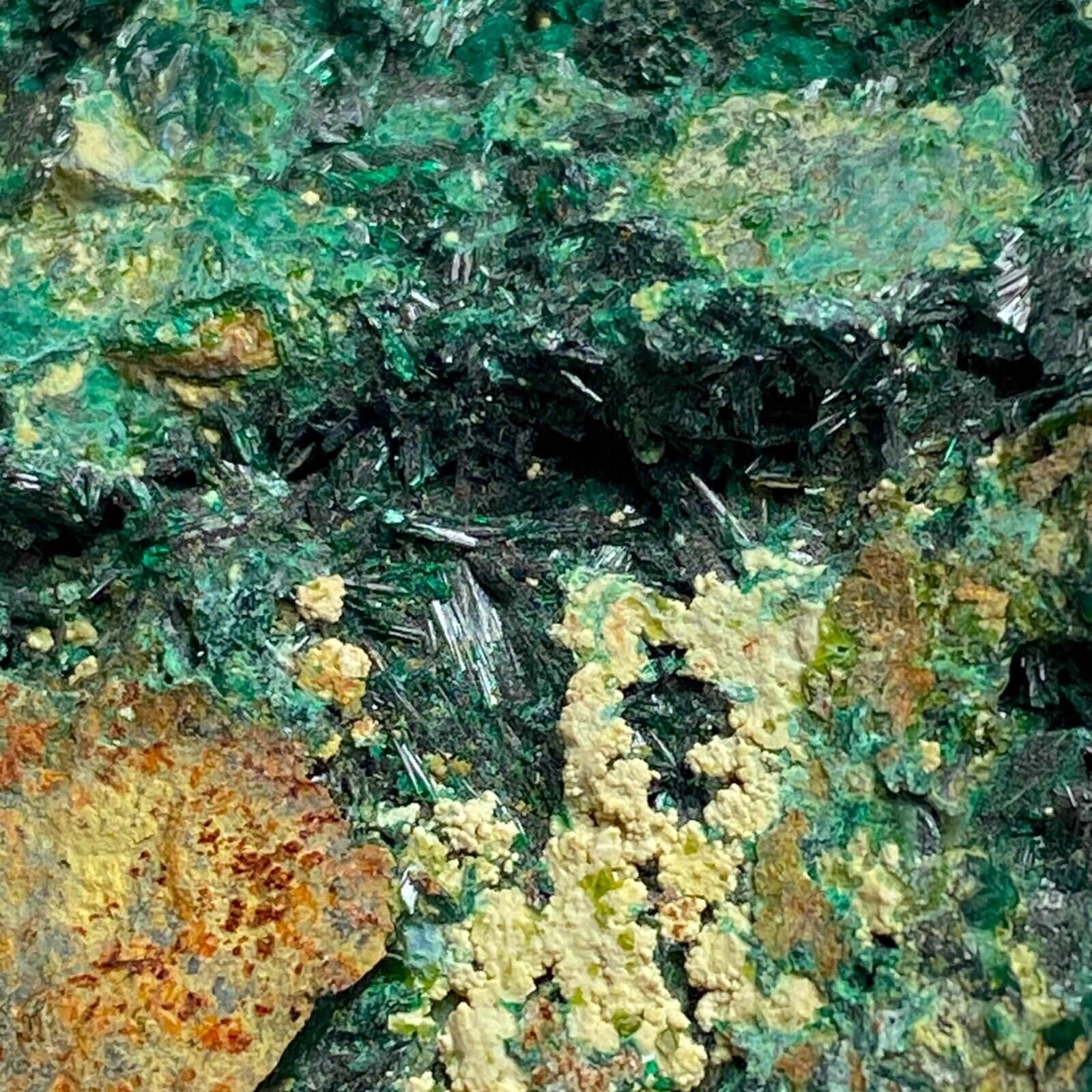 ATACAMITE WITH LIBETHENITE FROM ATACAMA, CHILE 233g MF758