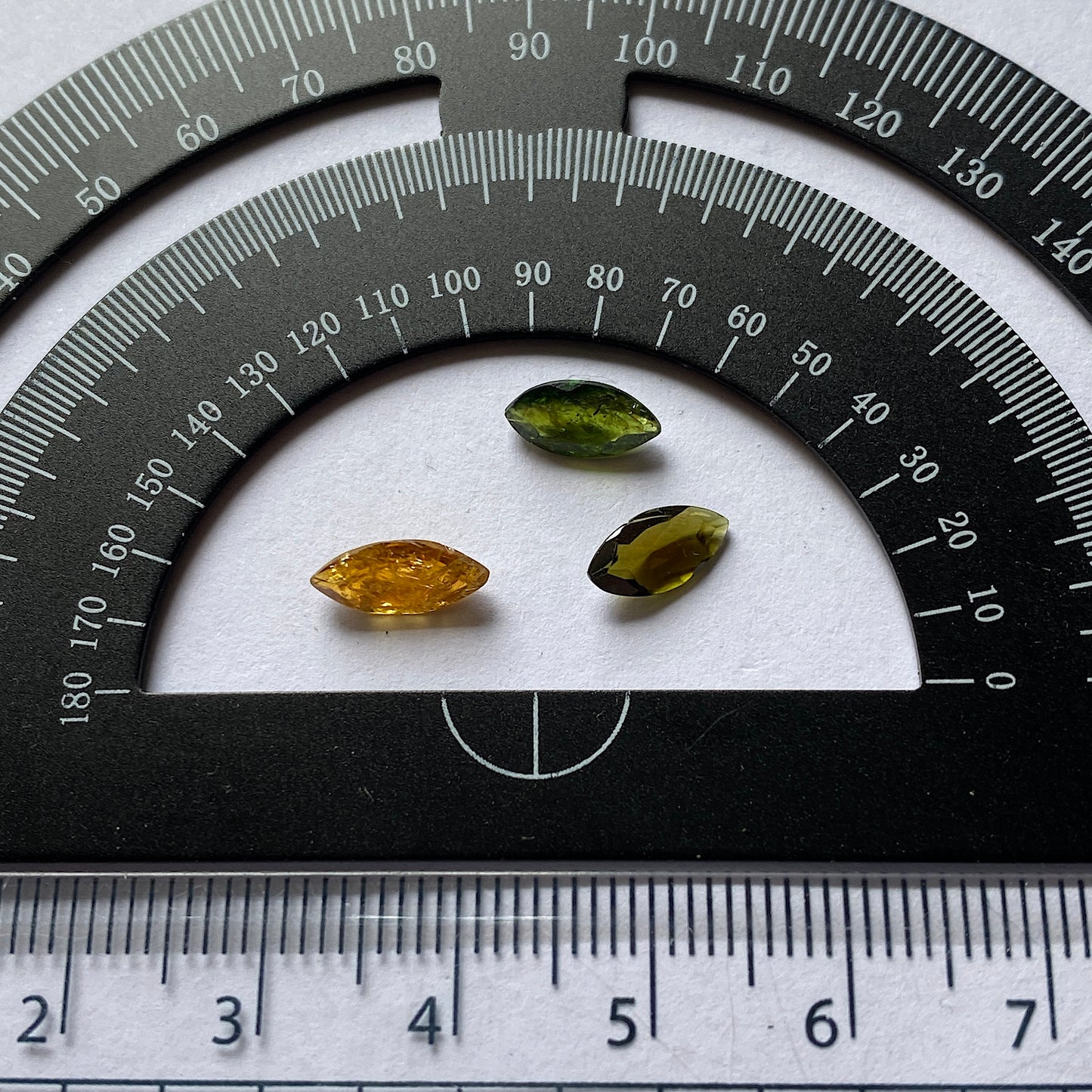 TOURMALINE NATURAL MINED GEMSTONES x 3 - ALTO LIGONNA, MOZAMBIQUE 2.00Ct MFG5345