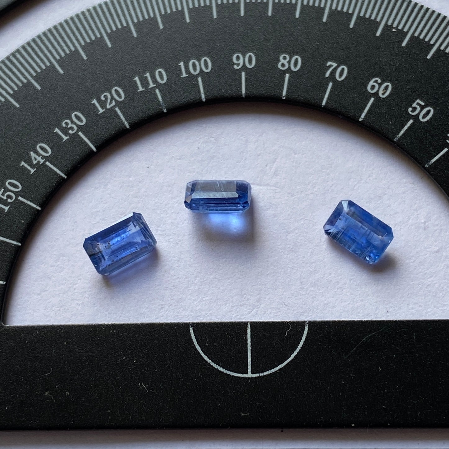 KYANITE NATURAL MINED GEMSTONES x 3 - KALI GANDAKI GORGE, NEPAL 1.93Ct MFG5349