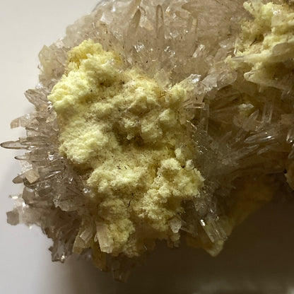 NATIVE SULPHUR WITH CELESTINE : MACHOW MINE, TARNOBRZEG, POLAND 46g MF5195