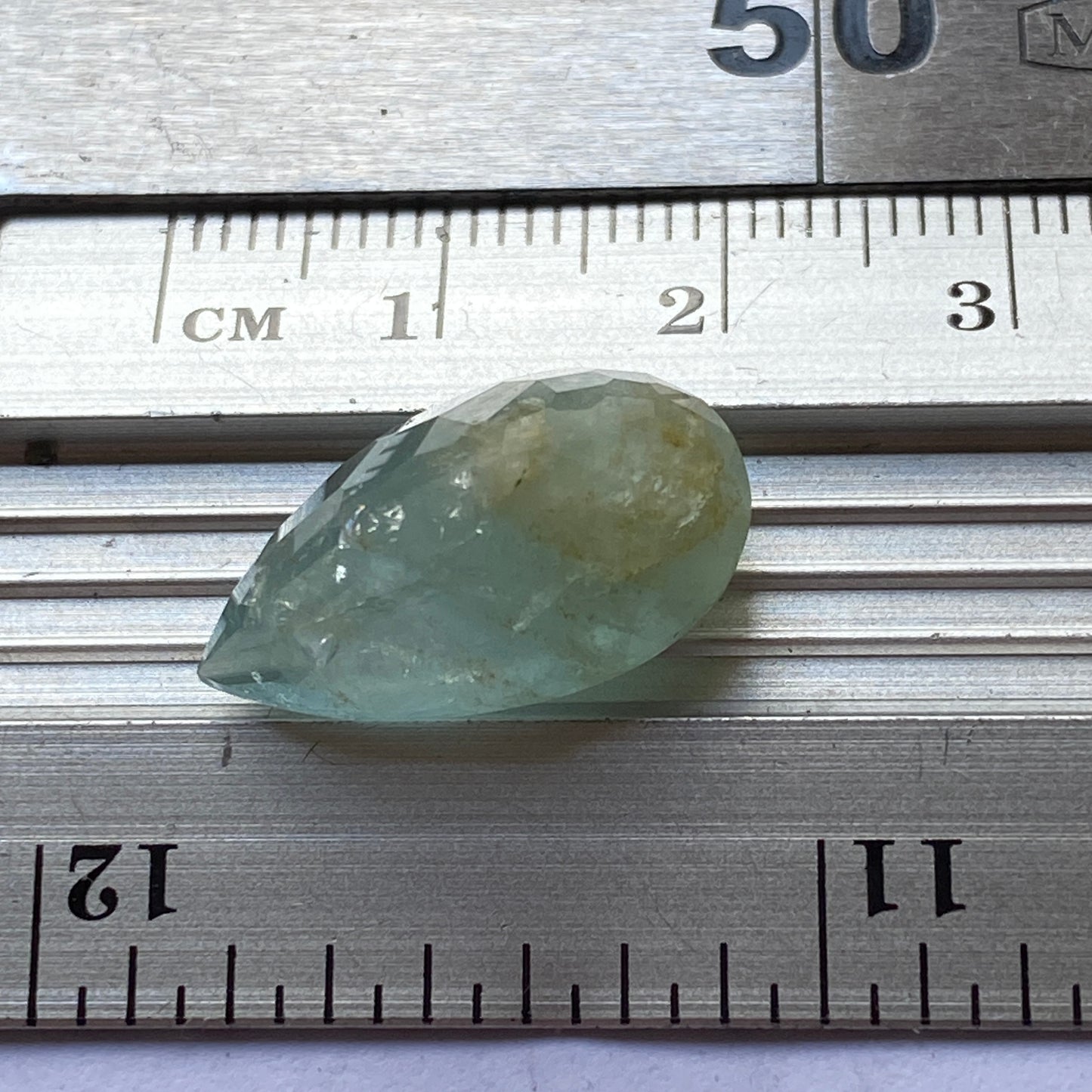 AQUAMARINE BERYL NATURAL GEMSTONE - LA ESTERANZA MINE, ARGENTINA 9.82Ct MFG5347