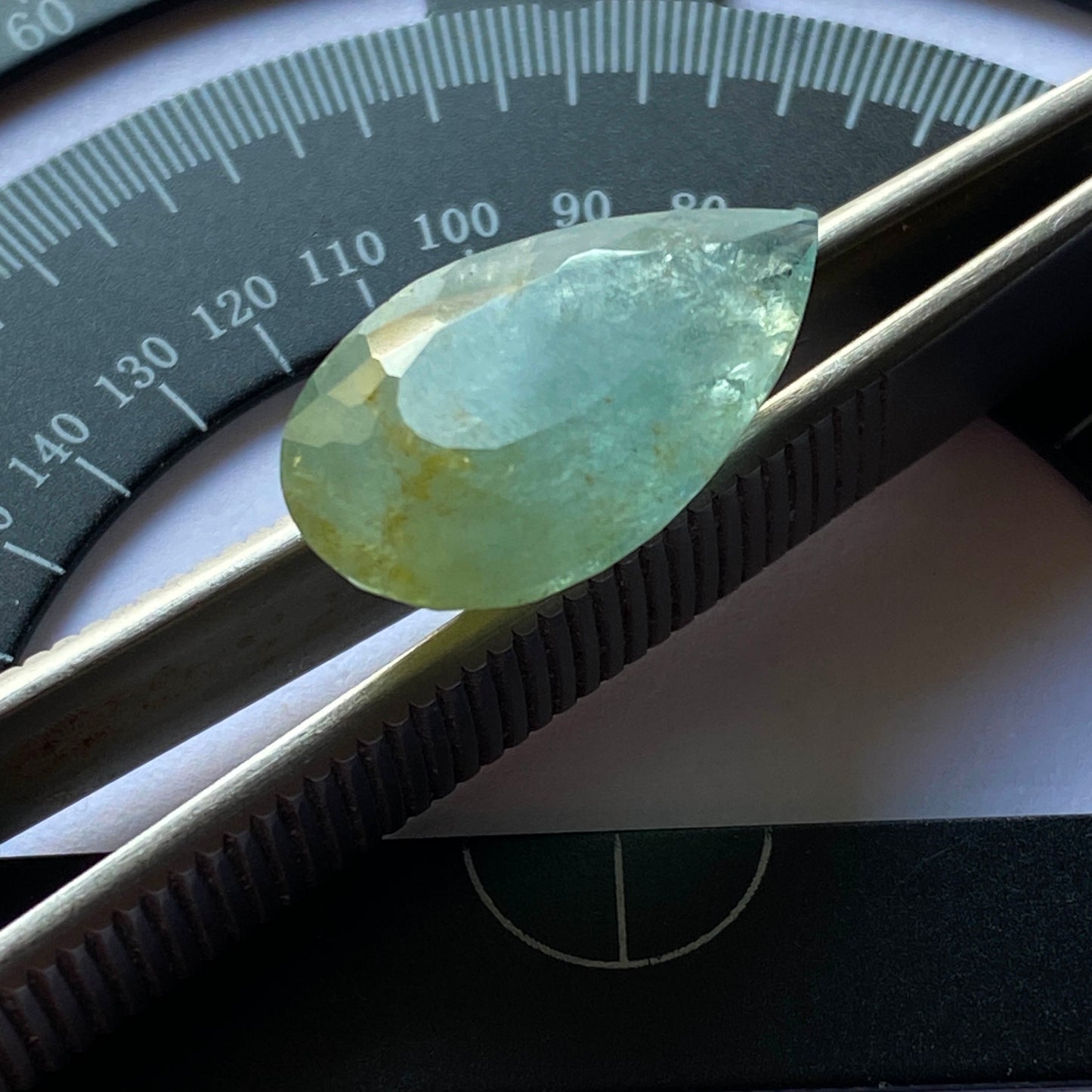 AQUAMARINE BERYL NATURAL GEMSTONE - LA ESTERANZA MINE, ARGENTINA 9.82Ct MFG5347