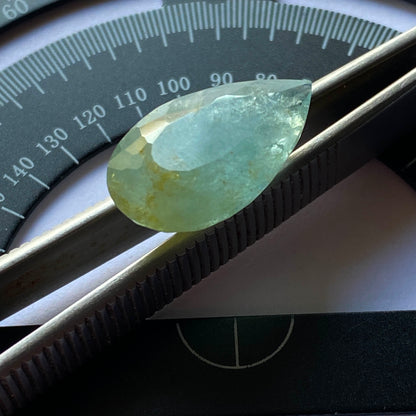 AQUAMARINE BERYL NATURAL GEMSTONE - LA ESTERANZA MINE, ARGENTINA 9.82Ct MFG5347