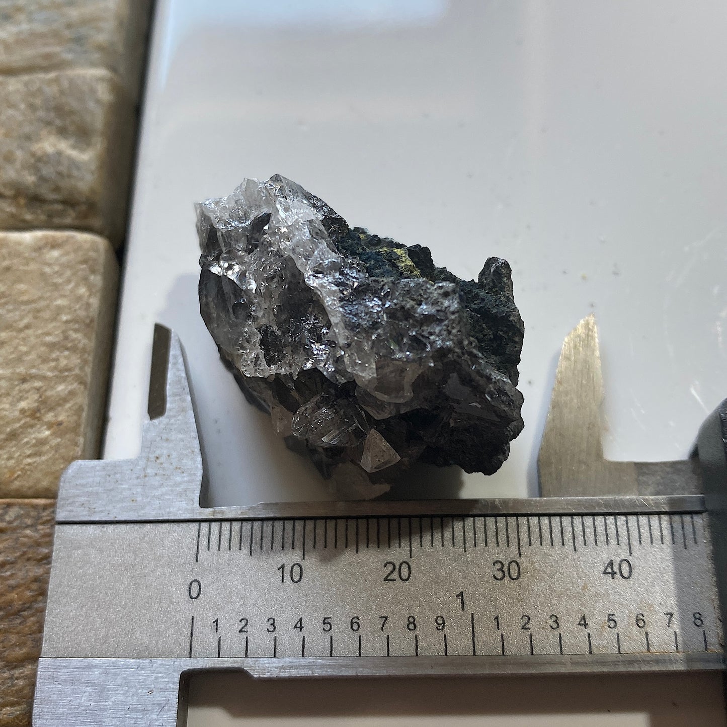 GALENA WITH CERUSSITE : NEWPORTH BEACH, FALMOUTH, CORNWALL  84g MF5197