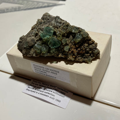 FLUORITE : DIANA MARIA MINE, STANHOPE, COUNTY DURHAM, ENGLAND 59g MF4556