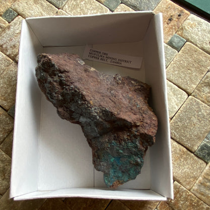 COPPER ORE FROM MUFULIRA M.D. ZAMBIA 228g MF2008