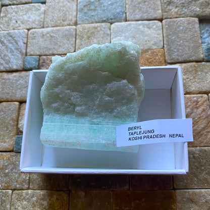 BERYL[BLUE-GREEN] : TAPLEJUNG, KOSHI PRADESH, NEPAL. 78g MF5198
