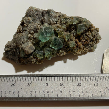 FLUORITE : DIANA MARIA MINE, STANHOPE, COUNTY DURHAM, ENGLAND 59g MF4556