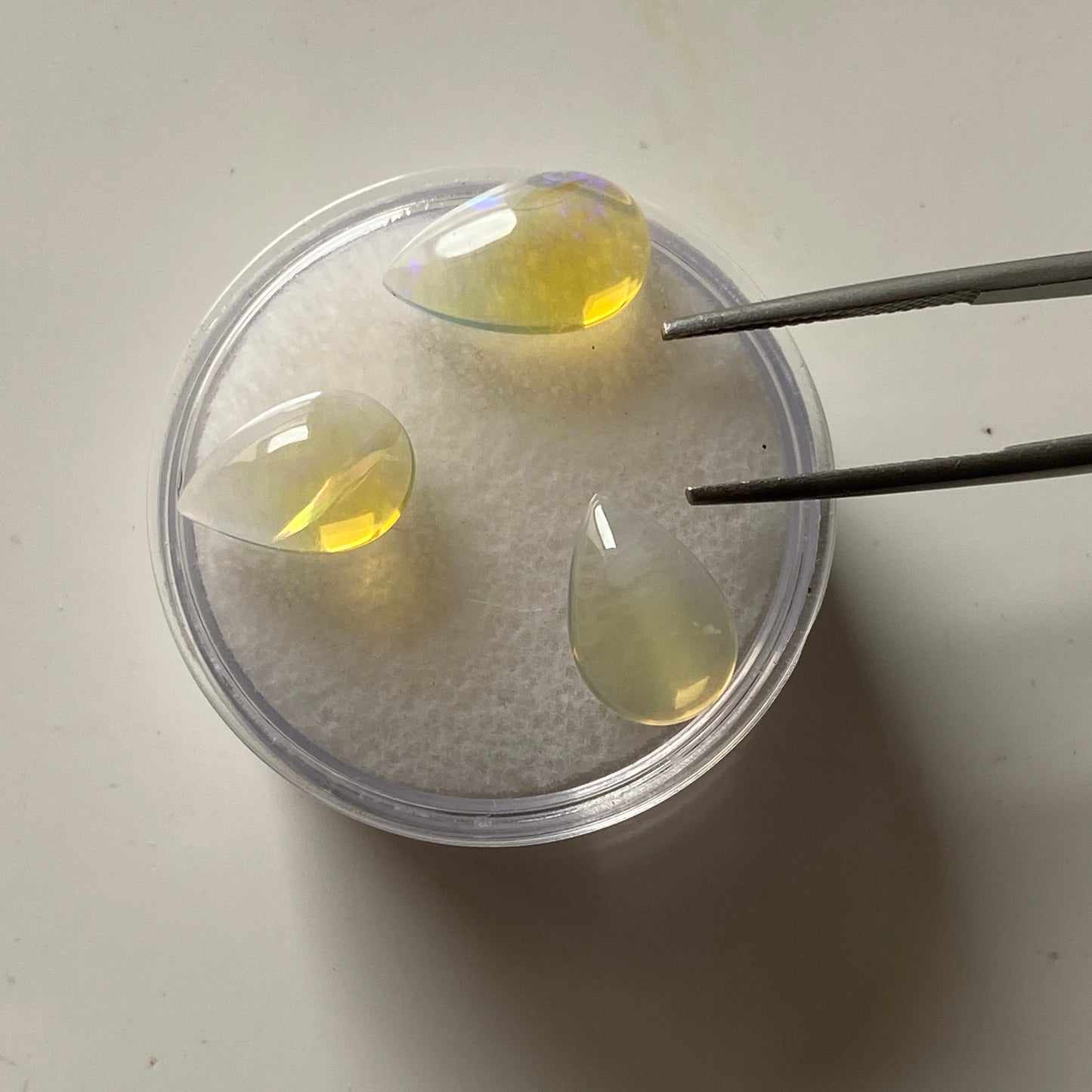 OPAL NATURAL MINED GEMSTONES x 3 - WEGELTENA, ETHIOPIA 7.20Ct MFG5352