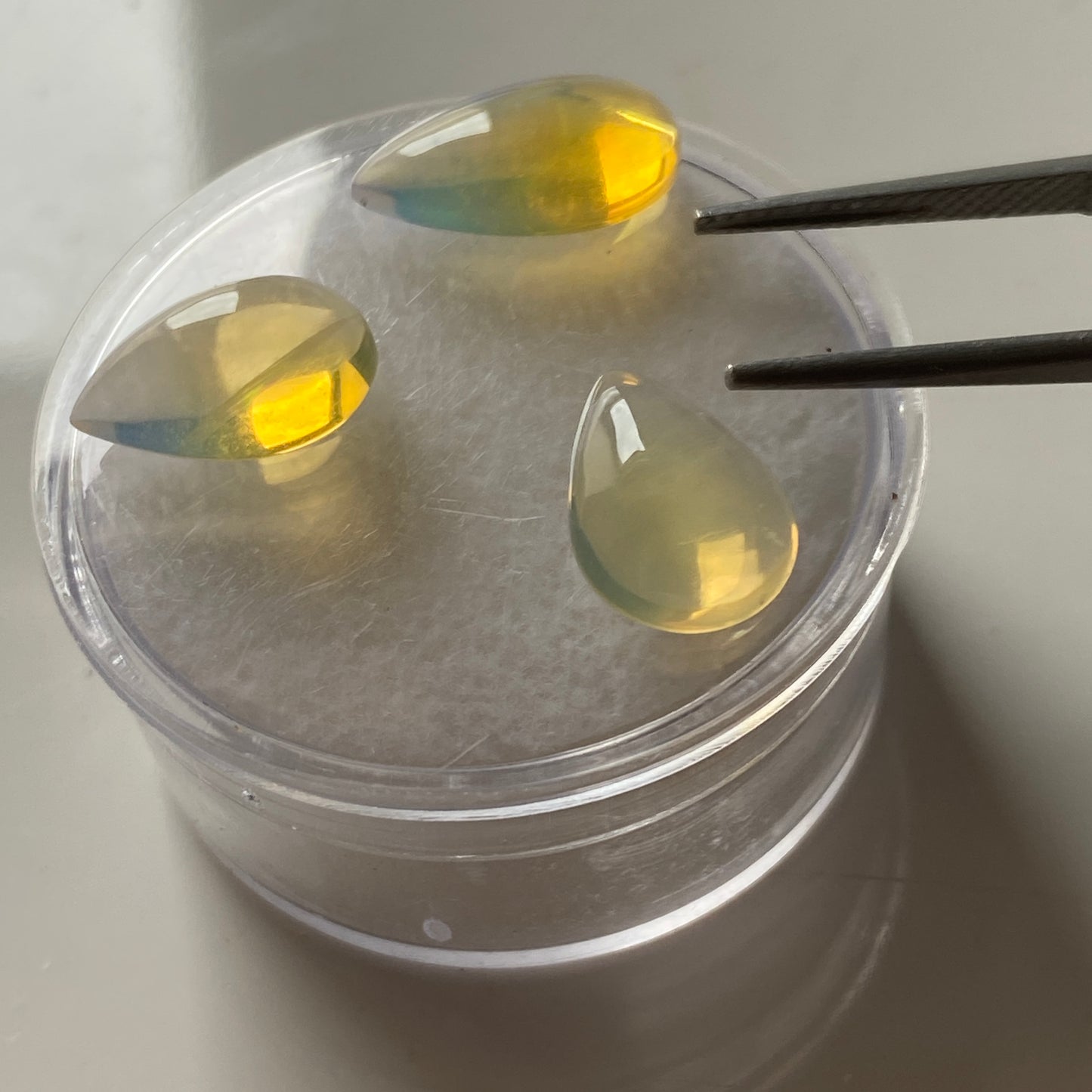 OPAL NATURAL MINED GEMSTONES x 3 - WEGELTENA, ETHIOPIA 7.20Ct MFG5352