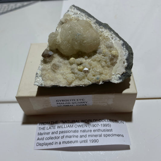 GYROLITE [ETC] : MALAD QUARRY, MUMBAI, MAHARASHTRA, INDIA 113g MF4557