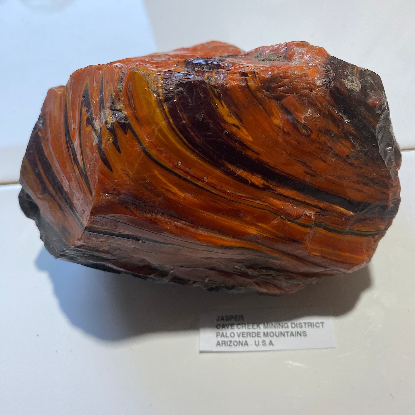 IMPRESSIVE LARGE JASPER FROM CAVE CREEK, PALO VERDE MTS, ARIZONA U.S.A. 1005g MF5200