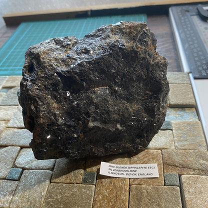 ZINCBLENDE [SPHALERITE ETC] : SILVERBROOK MINE, ILSINGTON, DEVON 788g MF5201