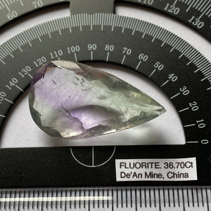 FLUORITE NATURAL MINED LARGE RARE GEMSTONE FROM DE'AN MINE, CHINA 36.70Ct MFG5354