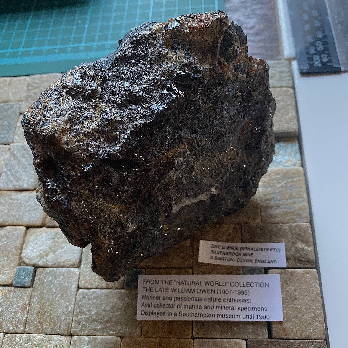 ZINCBLENDE [SPHALERITE ETC] : SILVERBROOK MINE, ILSINGTON, DEVON 788g MF5201