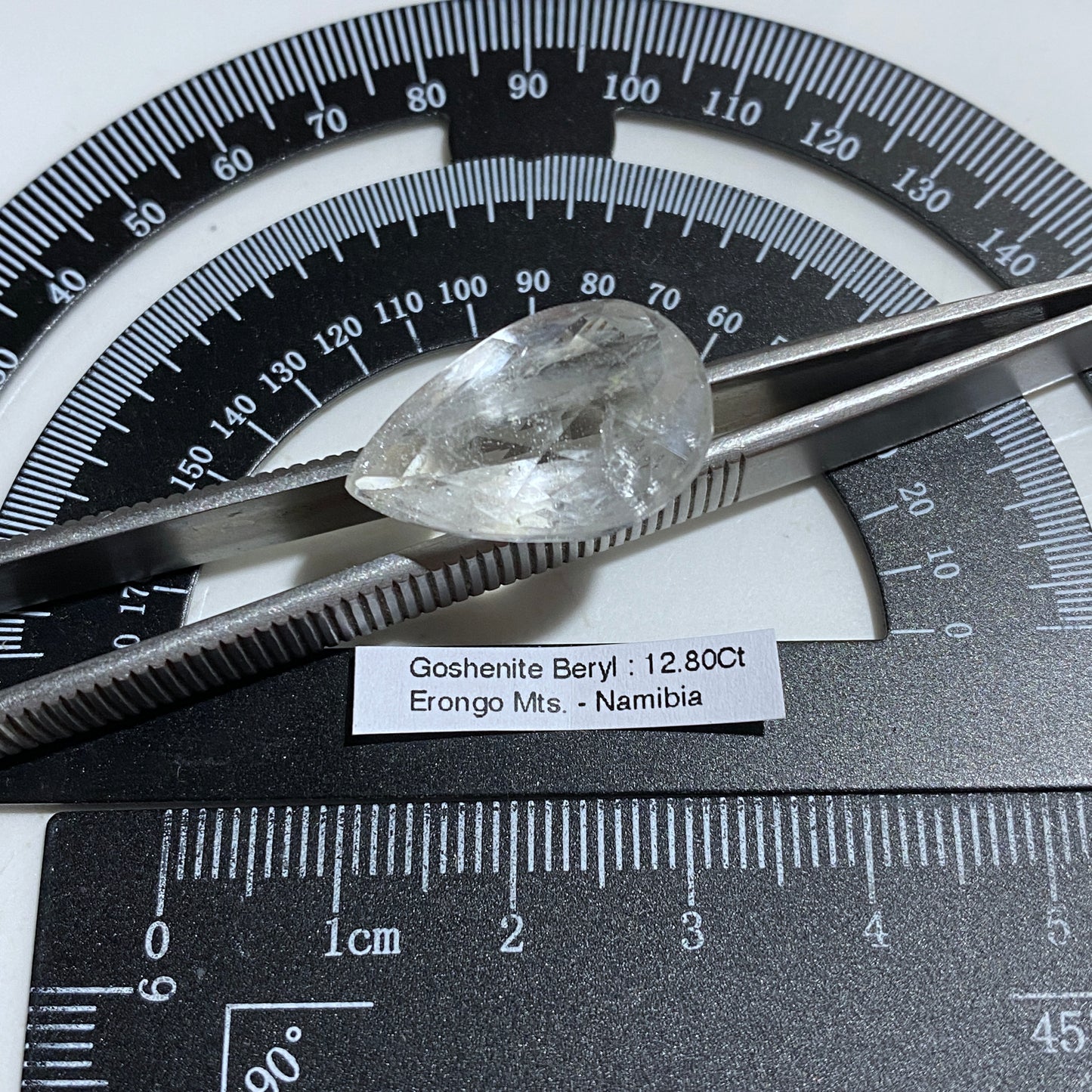 GOSHENITE BERYL LARGE NATURAL GEMSTONE - ERONGO, NAMIBIA 12.80Ct MFG5478