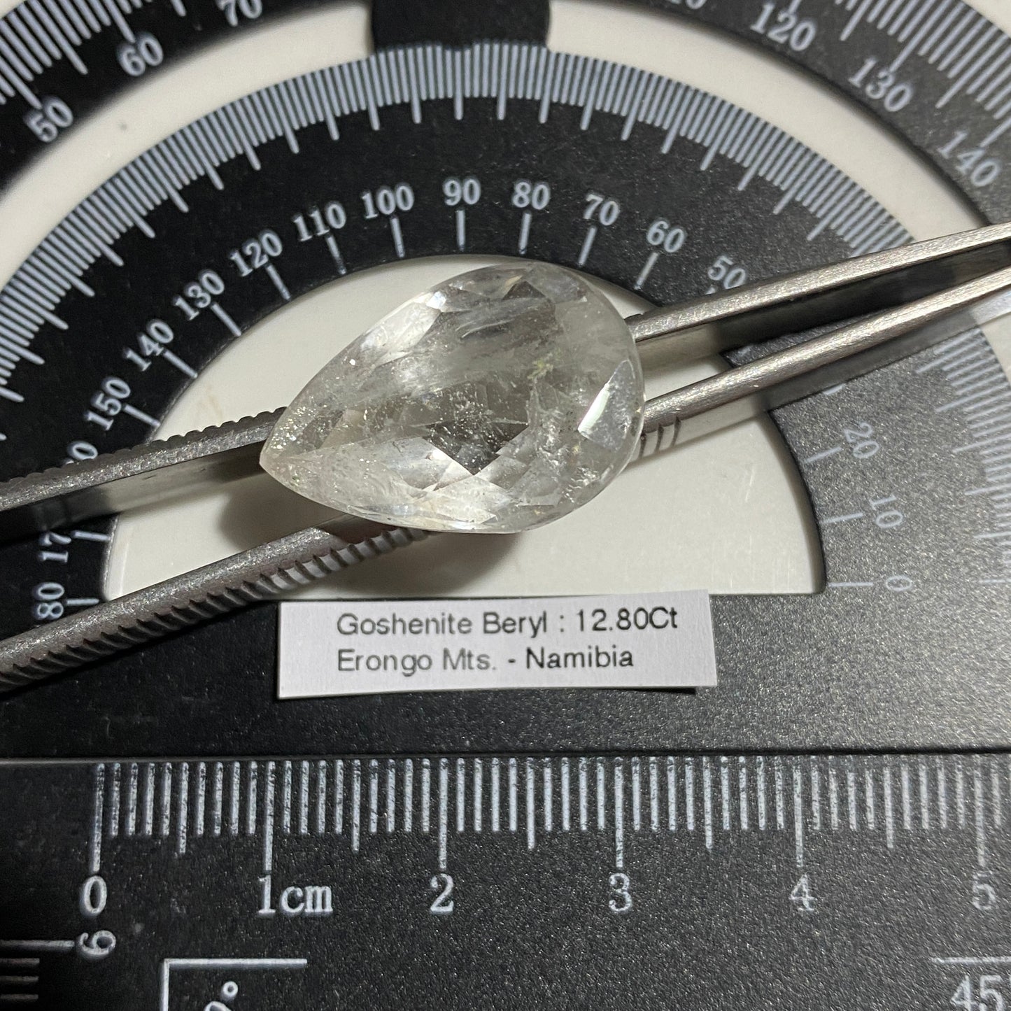 GOSHENITE BERYL LARGE NATURAL GEMSTONE - ERONGO, NAMIBIA 12.80Ct MFG5478