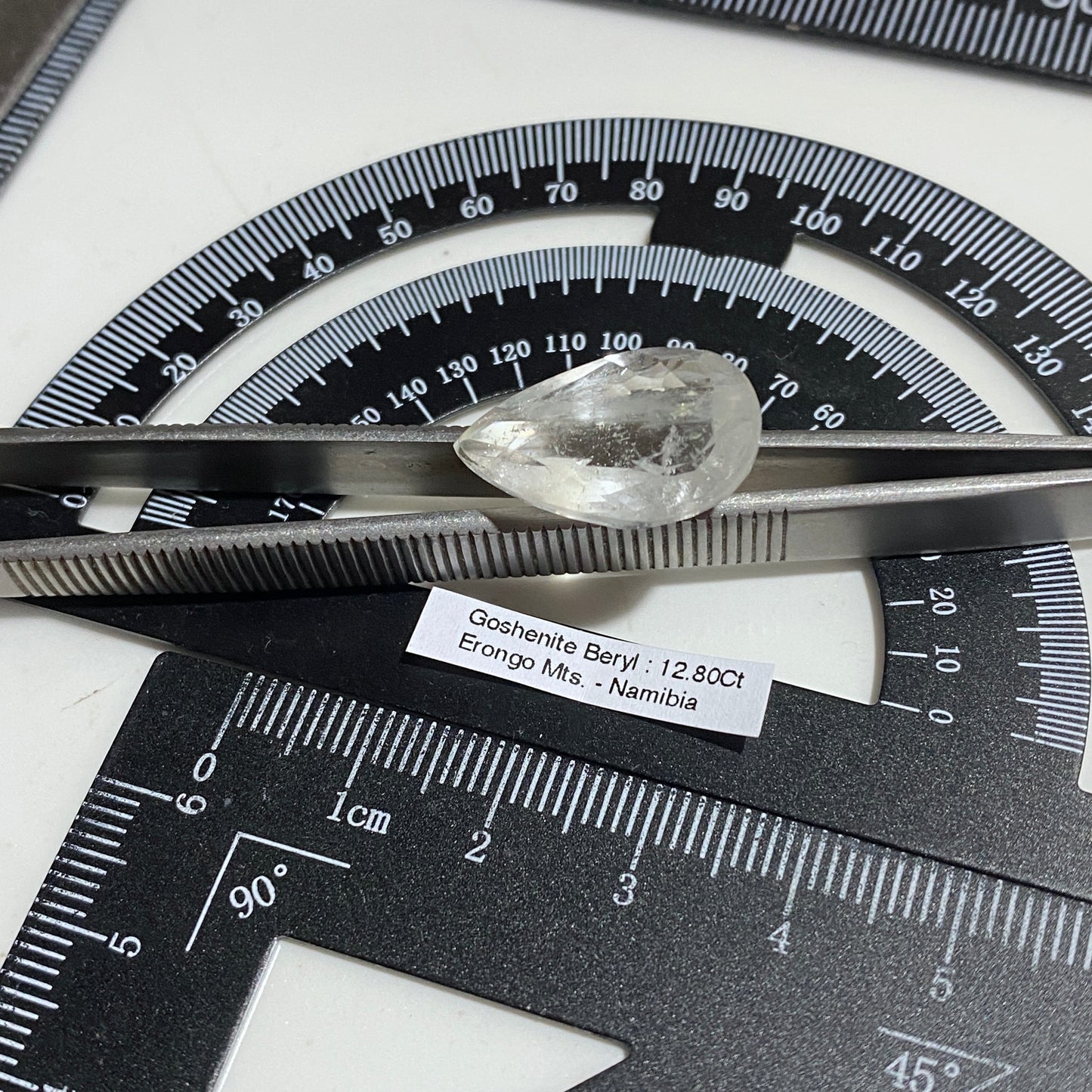 GOSHENITE BERYL LARGE NATURAL GEMSTONE - ERONGO, NAMIBIA 12.80Ct MFG5478