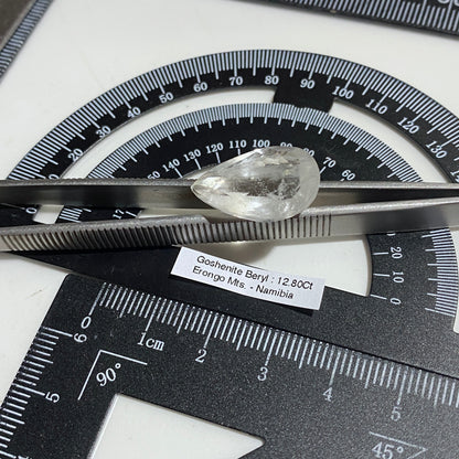 GOSHENITE BERYL LARGE NATURAL GEMSTONE - ERONGO, NAMIBIA 12.80Ct MFG5478