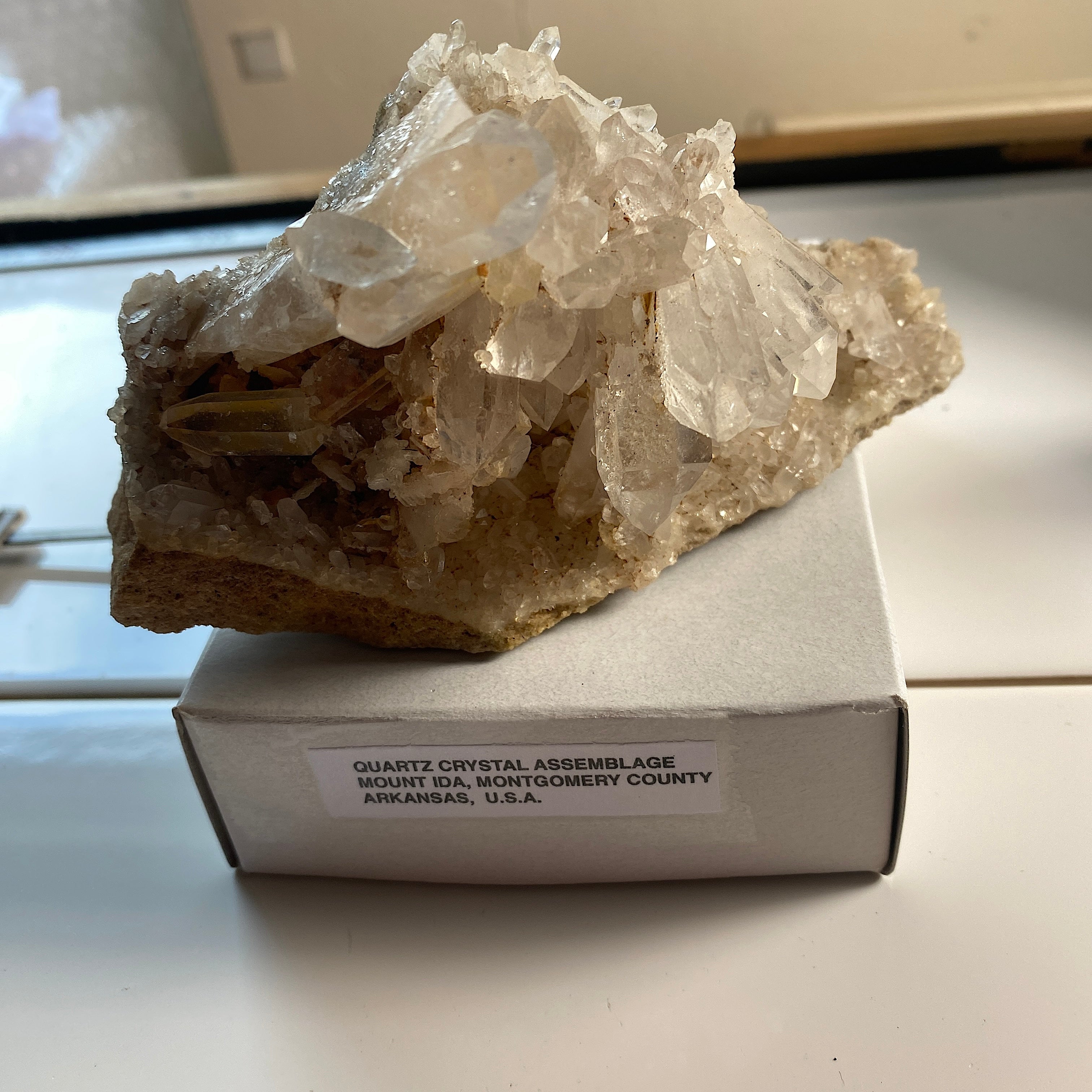 Crstal Rocks QUARTZ CRSTAL ASSEMBLAGE FROM MOUNT IDA, ARKANSAS, U.S.A. 353g MF2013 ...
