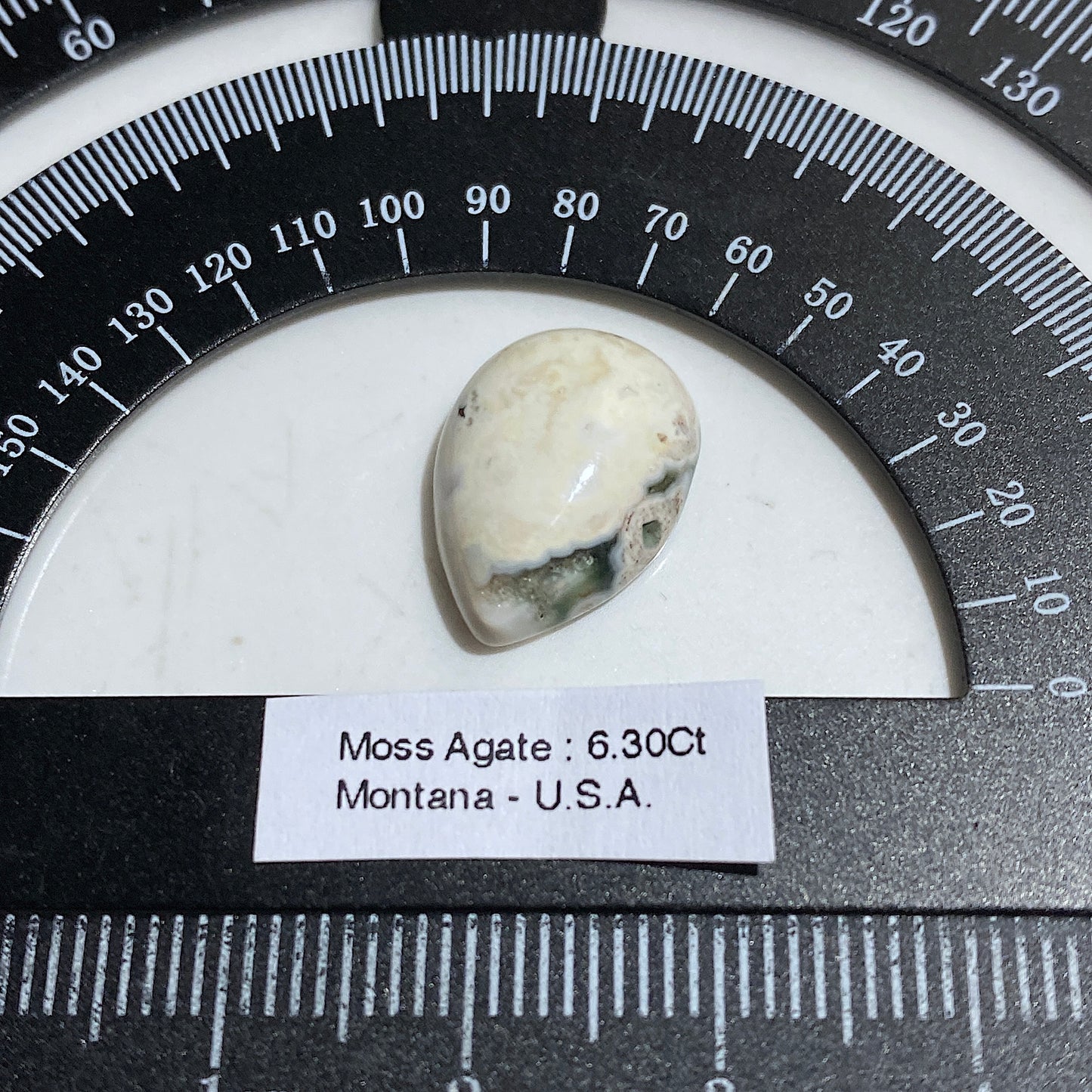 MOSS AGATE NATURAL GEMSTONE - MONTANA U.S.A. 6.30Ct MFG5479