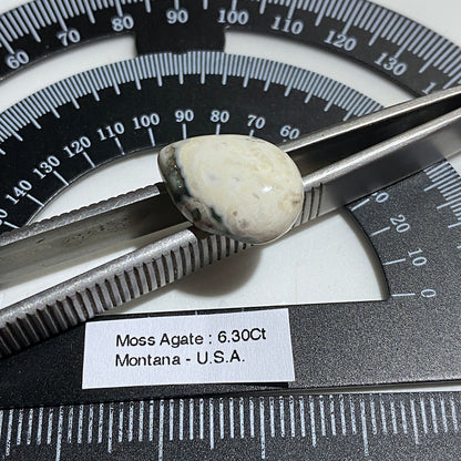 MOSS AGATE NATURAL GEMSTONE - MONTANA U.S.A. 6.30Ct MFG5479