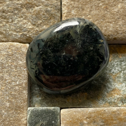 PREHNITE GEMSTONE WITH LANDSCAPE INCLUSIONS - KAYES REGION, MALI, AFRICA LARGE 53.53Ct MFG5358