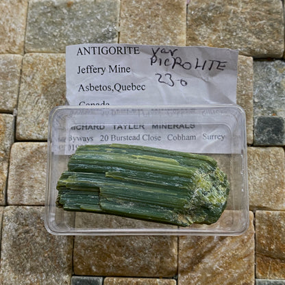 ANTIGORITE [SERPENTINE GROUP],  - JEFFERY MINE, QUEBEC, CANADA. 11g  MF4203