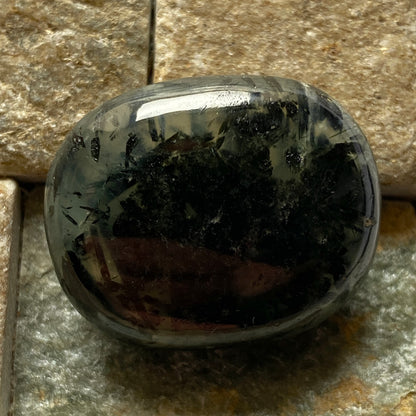 PREHNITE GEMSTONE WITH LANDSCAPE INCLUSIONS - KAYES REGION, MALI, AFRICA LARGE 53.53Ct MFG5358