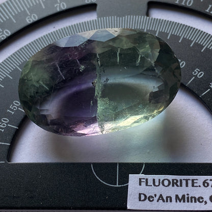 FLUORITE NATURAL MINED MASSIVE GEMSTONE - DE'AN MINE, CHINA 67.09CT MFG5359