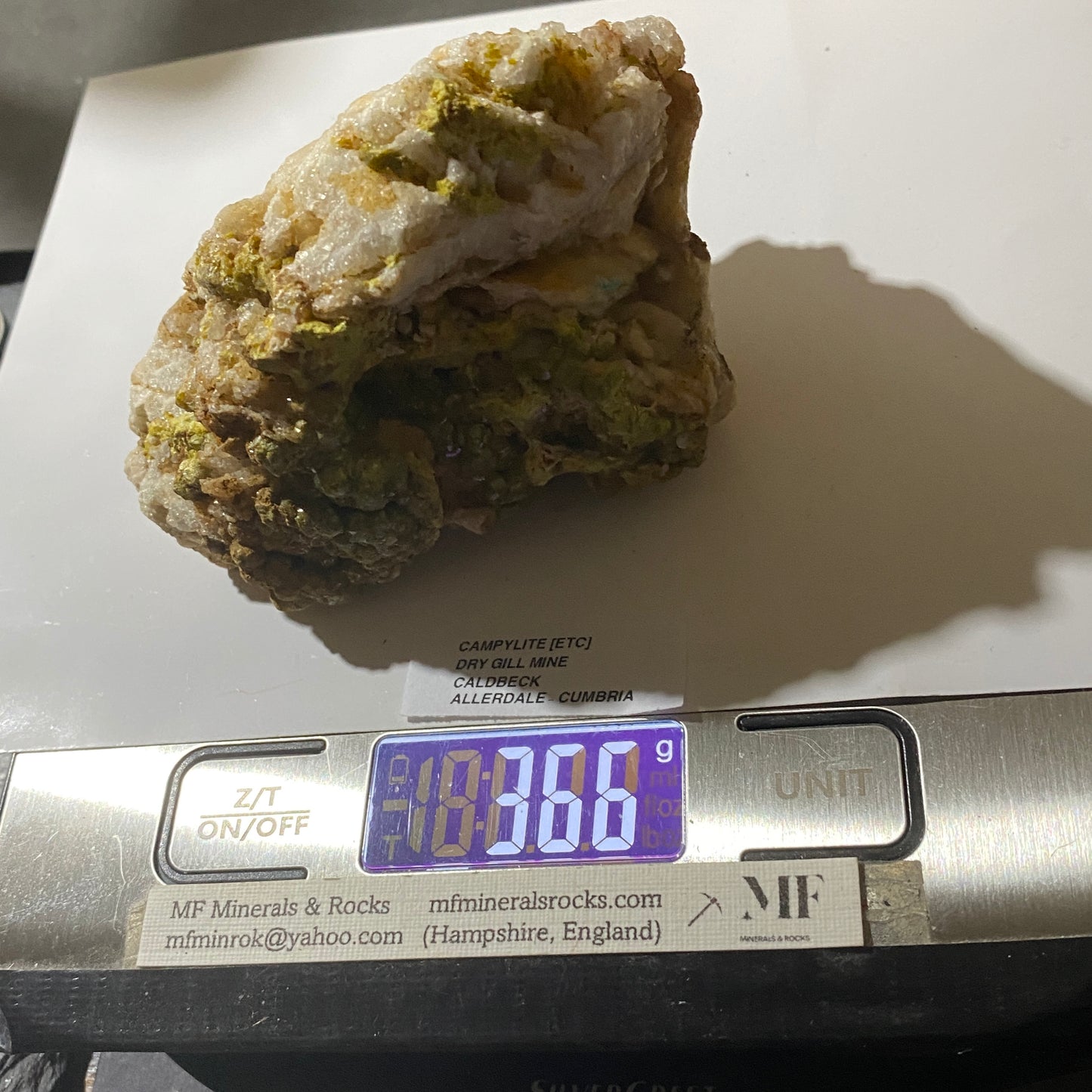 CAMPYLITE : LARGE SPECIMEN FROM DRY GILL MINE, CALDBECK, CUMBRIA. 366g MF5206