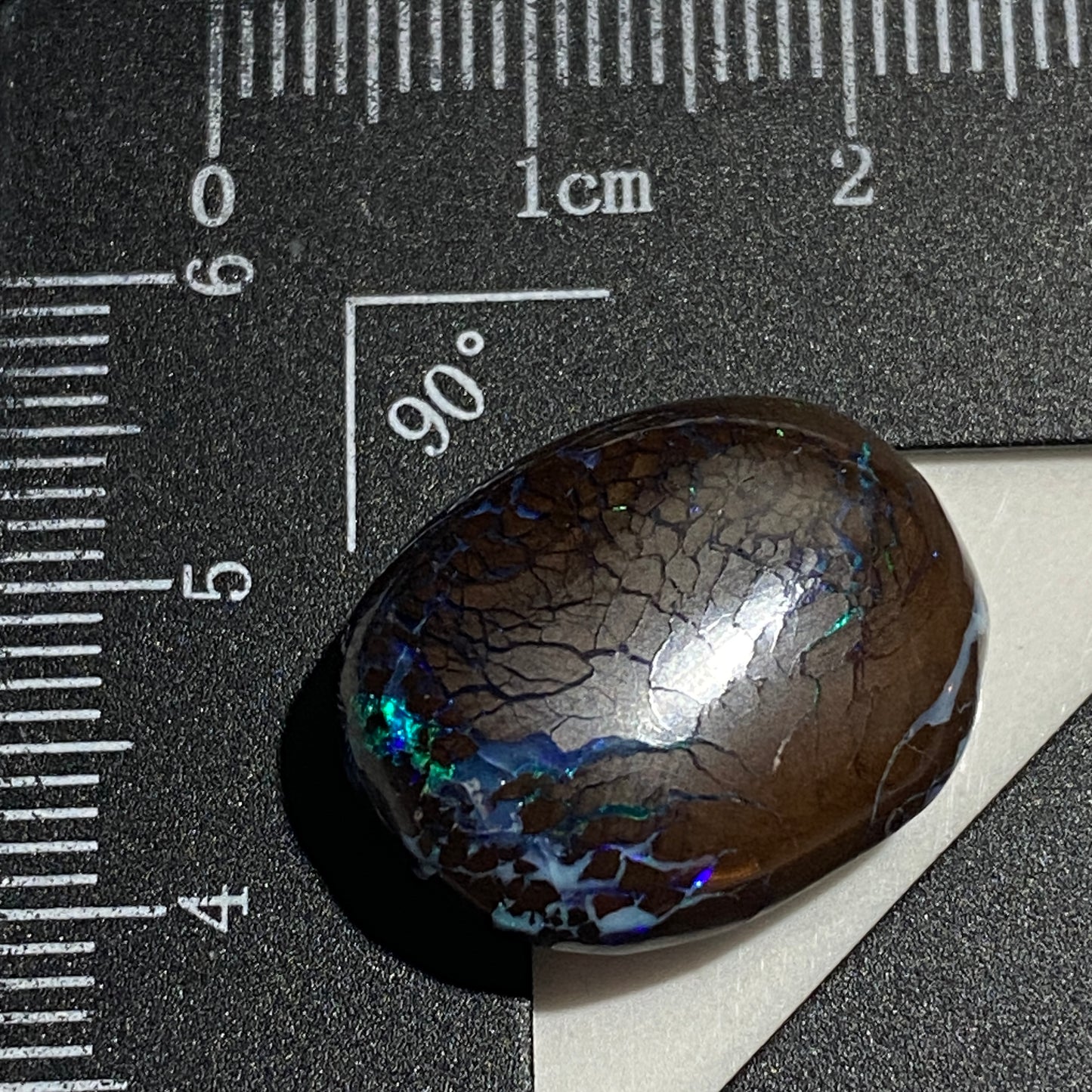 BOULDER OPAL NATURAL GEMSTONE : YOWAH OPAL FIELD, AUSTRALIA. 19.49Ct MFG5482
