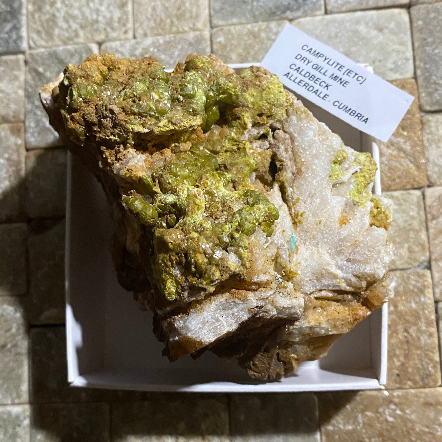 CAMPYLITE : LARGE SPECIMEN FROM DRY GILL MINE, CALDBECK, CUMBRIA. 366g MF5206