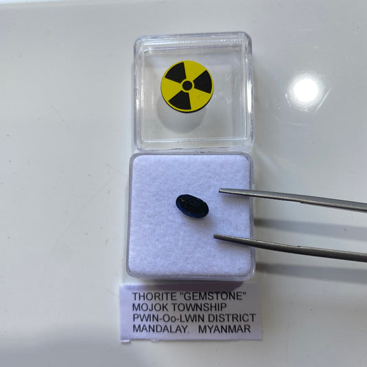 THORITE "GEMSTONE" : MILDLY RADIOACTIVE - MOGOK, PWIN-Oo-LWIN, MANDALAY, MYANMAR 1.40Ct MF5209