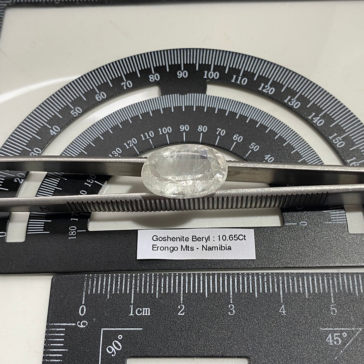 GOSHENITE BERYL NATURAL GEMSTONE : ERONGO MOUNTAINS, NAMIBIA 10.65Ct MFG5486