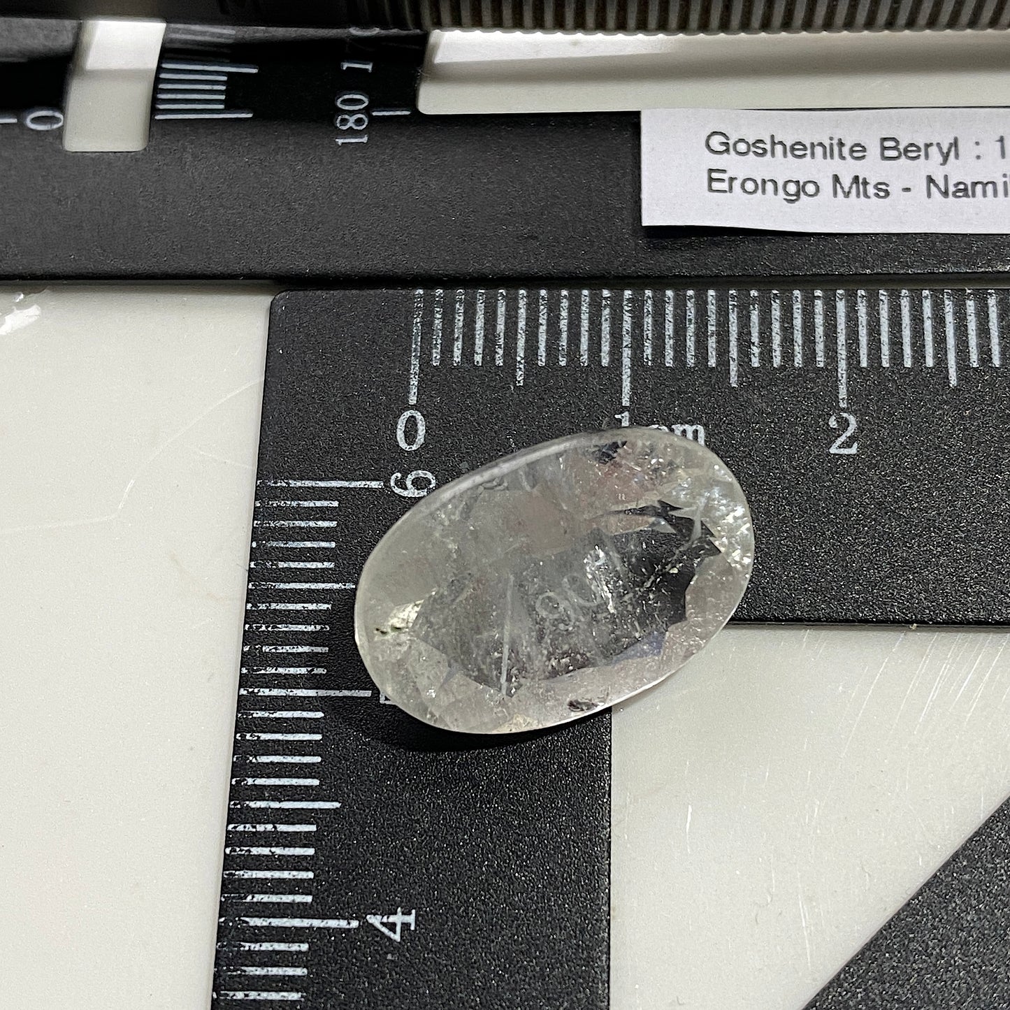 GOSHENITE BERYL NATURAL GEMSTONE : ERONGO MOUNTAINS, NAMIBIA 10.65Ct MFG5486