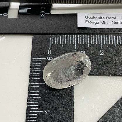 GOSHENITE BERYL NATURAL GEMSTONE : ERONGO MOUNTAINS, NAMIBIA 10.65Ct MFG5486